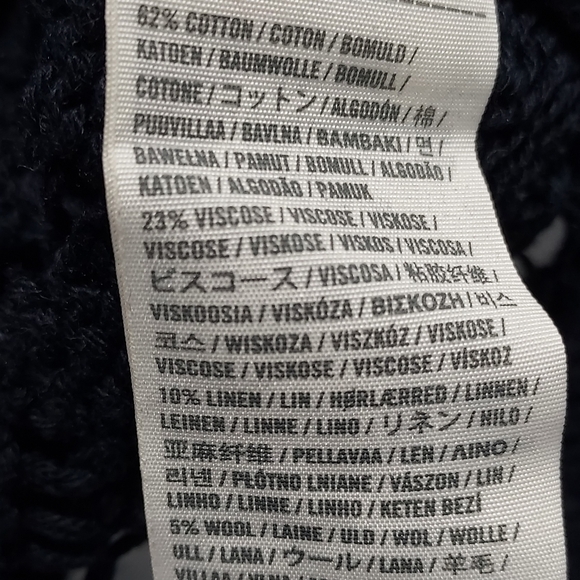 Hollister Navy Open Knit Size Small Sweater - Picture 11 of 11